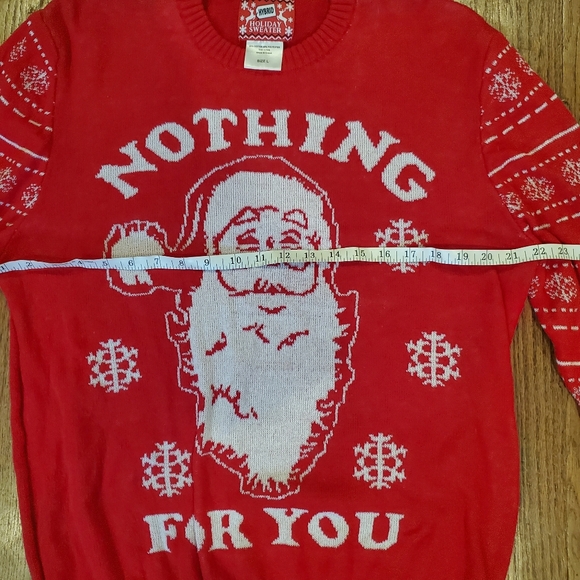 Christmas Sweater Womens Size Large Hybrid Holiday Sweater Santa - Picture 5 of 5